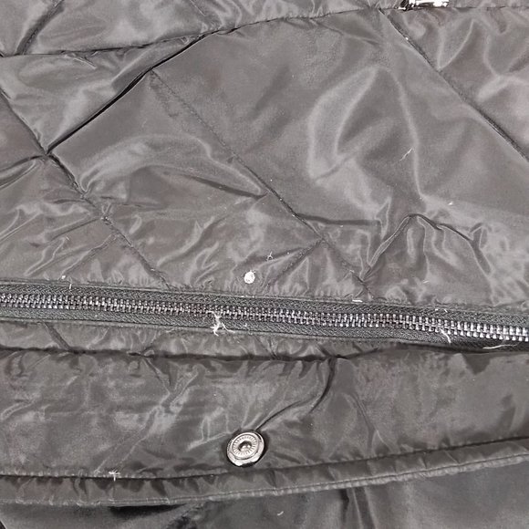 London Fog Tower Hooded Faux Fur Down Puffer Coat-Black- Medium -NWT * See Note - Picture 4 of 4